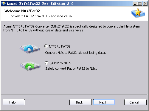 convert ntfs to fat32