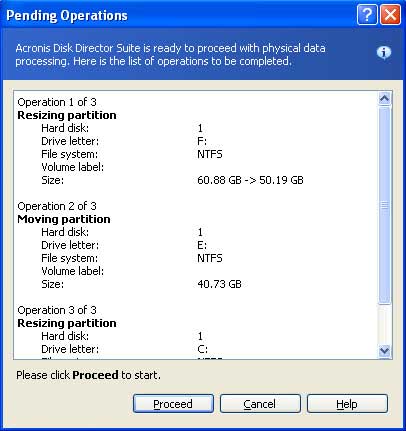 proceed pending operations Acronis pc